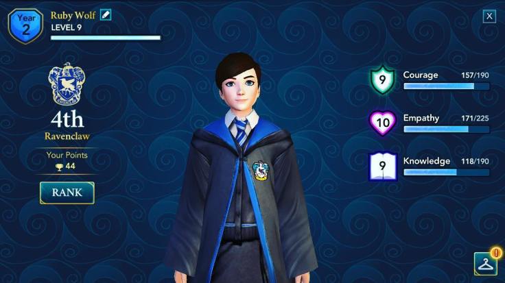 Harry Potter Hogwarts Mystery My Character Attributes